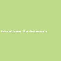 Unterhaltsames Glas-Portemonnaie