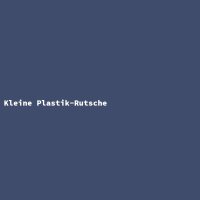 Kleine Plastik-Rutsche