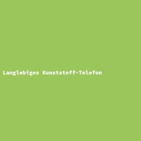 Langlebiges Kunststoff-Telefon