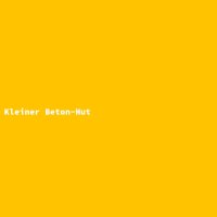Kleiner Beton-Hut