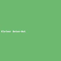 Kleiner Beton-Hut
