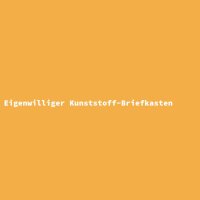 Eigenwilliger Kunststoff-Briefkasten