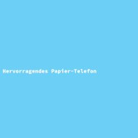 Hervorragendes Papier-Telefon