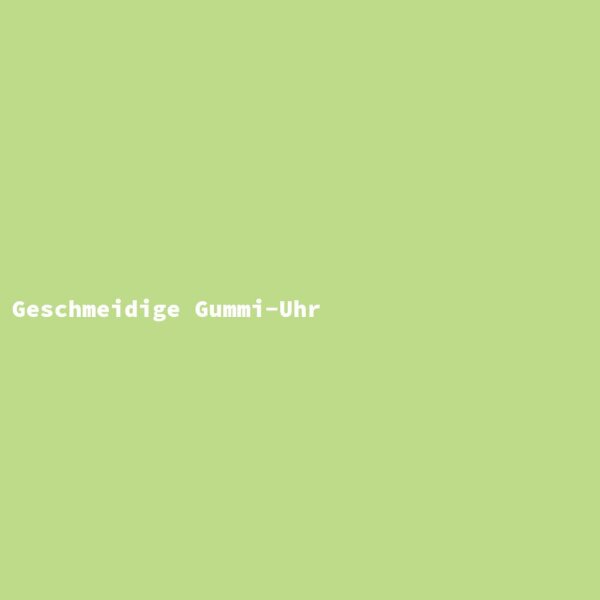Geschmeidige Gummi-Uhr