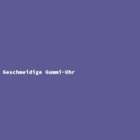 Geschmeidige Gummi-Uhr