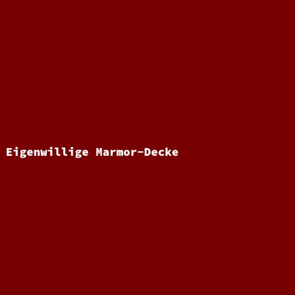 Eigenwillige Marmor-Decke