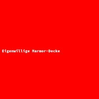 Eigenwillige Marmor-Decke