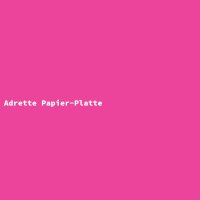 Adrette Papier-Platte