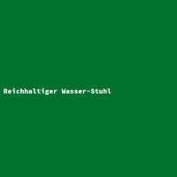Reichhaltiger Wasser-Stuhl