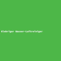 Klebriger Wasser-Luftreiniger