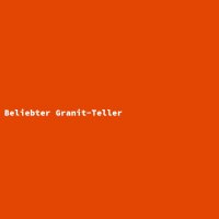 Beliebter Granit-Teller