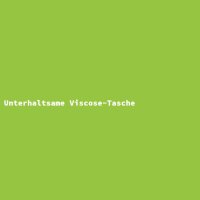 Unterhaltsame Viscose-Tasche