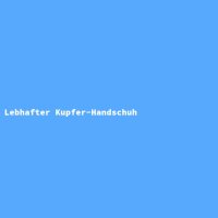 Lebhafter Kupfer-Handschuh