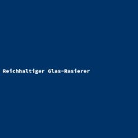 Reichhaltiger Glas-Rasierer