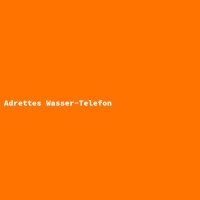 Adrettes Wasser-Telefon