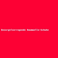Besorgniserregende Baumwolle-Schuhe