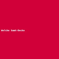 Weiche Samt-Decke