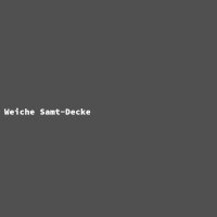 Weiche Samt-Decke