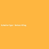 Schmieriger Beton-Ring