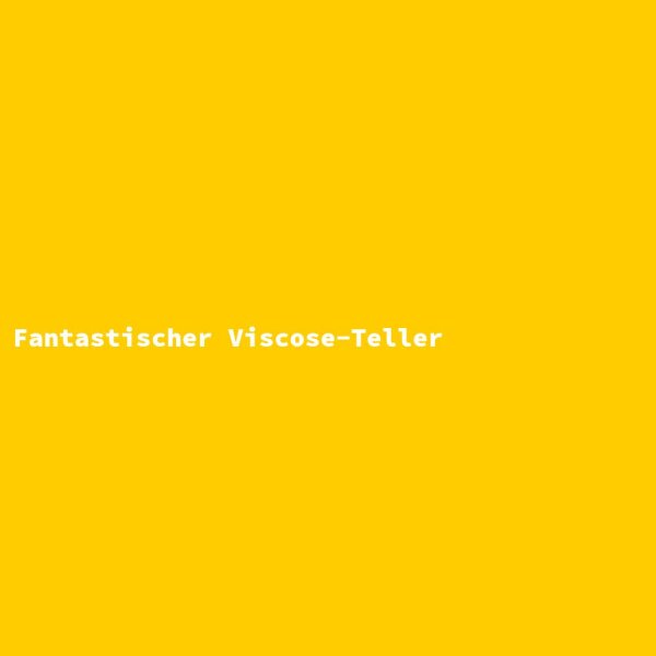 Fantastischer Viscose-Teller