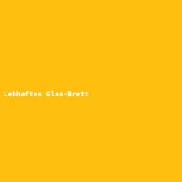 Lebhaftes Glas-Brett