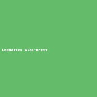 Lebhaftes Glas-Brett