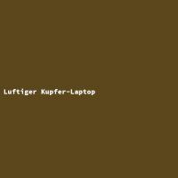 Luftiger Kupfer-Laptop
