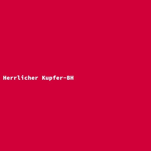Herrlicher Kupfer-BH