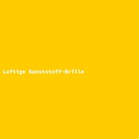 Luftige Kunststoff-Brille