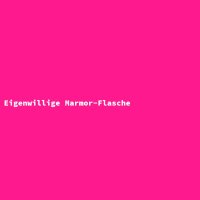 Eigenwillige Marmor-Flasche