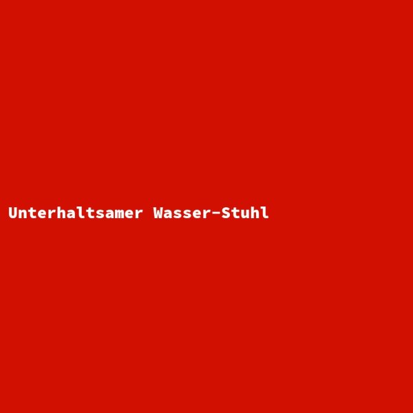 Unterhaltsamer Wasser-Stuhl