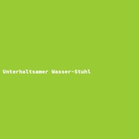 Unterhaltsamer Wasser-Stuhl