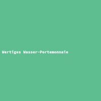Wertiges Wasser-Portemonnaie