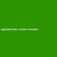 Unglaubliche Leinen-Tastatur