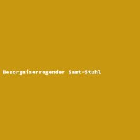 Besorgniserregender Samt-Stuhl