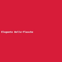 Elegante Wolle-Flasche
