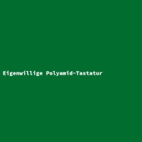 Eigenwillige Polyamid-Tastatur