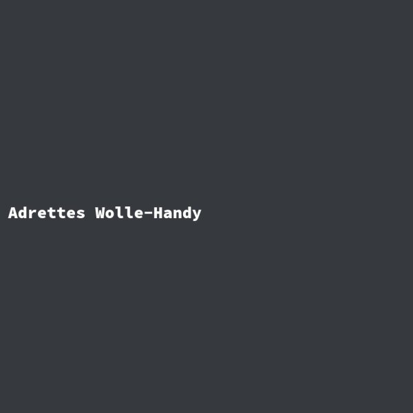 Adrettes Wolle-Handy