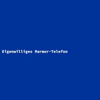Eigenwilliges Marmor-Telefon