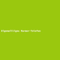 Eigenwilliges Marmor-Telefon