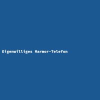 Eigenwilliges Marmor-Telefon