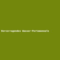 Hervorragendes Wasser-Portemonnaie