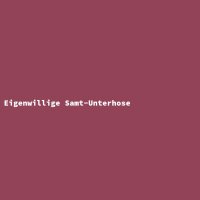 Eigenwillige Samt-Unterhose