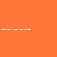 Geschmeidiger Beton-BH