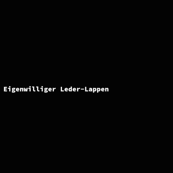 Eigenwilliger Leder-Lappen