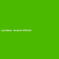 Leichter Granit-Bikini