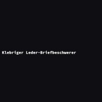 Klebriger Leder-Briefbeschwerer