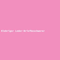 Klebriger Leder-Briefbeschwerer