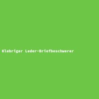 Klebriger Leder-Briefbeschwerer