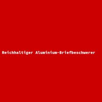 Reichhaltiger Aluminium-Briefbeschwerer